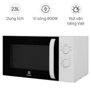 LÒ VI SÓNG ĐỂ BÀN ELECTROLUX 23L EMM23K18GW MÀU TRẮNG - lo vi song electrolux emm23k18gw 310723 033804 600x600 1