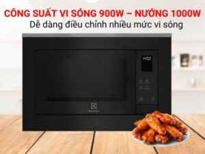 LÒ VI SÓNG ÂM ELECTROLUX EMSB25XG KẾT HỢP NƯỚNG ULTIMATETASTE 500 - 25L - lo vi song electrolux emsb25xg 5