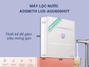 MÁY LỌC NƯỚC ĐẶT GẦM CÔNG SUẤT LỚN A. O. SMITH ROSS™ LUX-AOU800HOT [NEW] - may loc nuoc aosmith lux aou800hot 3