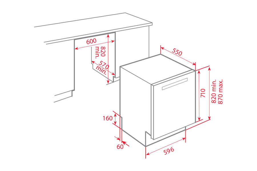 MÁY RỬA CHÉN TEKA DW8 80 FI - may rua chen dw8 80 fi kt