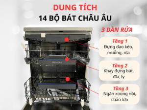 MÁY RỬA BÁT ÂM TỦ SIEMENS SN27TI00CE IQ700 - may rua chen siemens sn27ti00ce