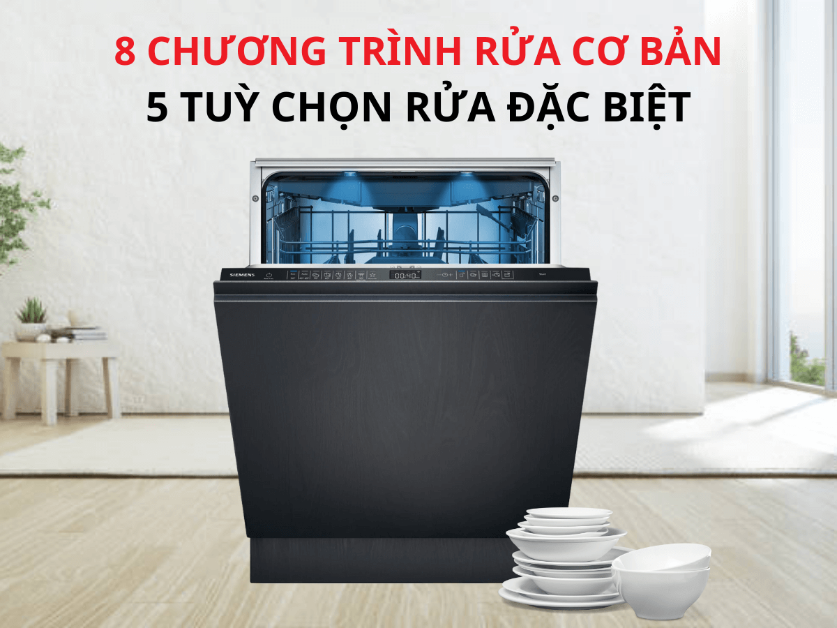 MÁY RỬA CHÉN ÂM TOÀN PHẦN SIEMENS SN65ZX07CE IQ500