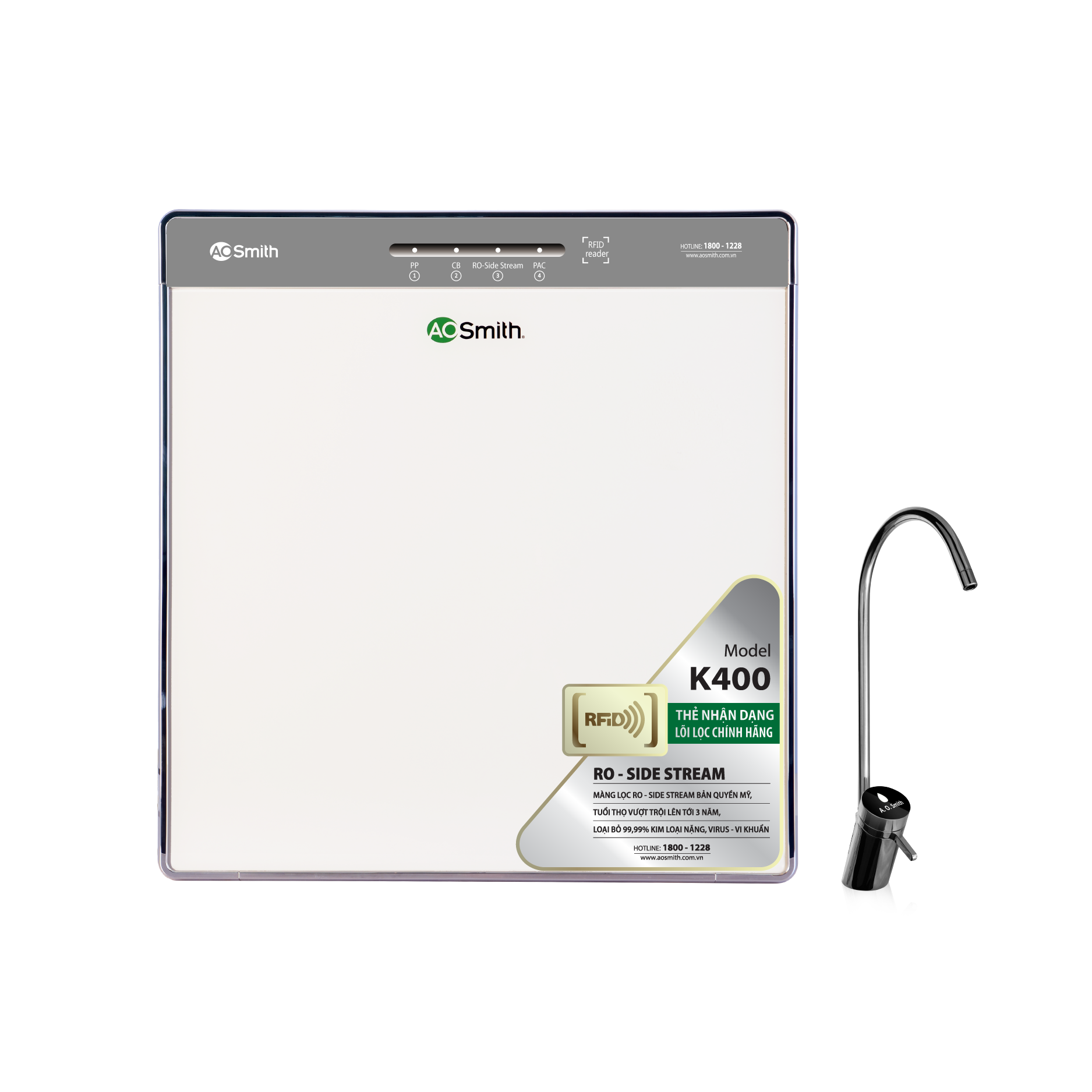 MÁY LỌC NƯỚC A. O. SMITH K400