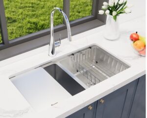 CHẬU RỬA BÁT CHỐNG XƯỚC KONOX WORKSTATION SINK – UNDERMOUNT SINK KN8646DU DEKOR - pc chau rua bat kn8646dub dekor