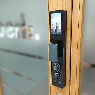 KHÓA CỬA FACE ID APP WIFI DEMAX SL966 GREY CNC