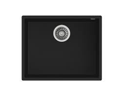 CHẬU RỬA SQUARE 50.40 TG 3½ C/REB SF NEGRO 115230020