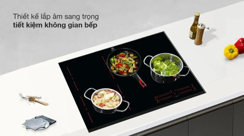 BẾP TỪ ÂM ELECTROLUX 4 VÙNG NẤU 80CM EIP8546 - thiet ke