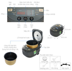 NỒI CƠM ĐIỆN ELECTROLUX EXPLORE 7 E7RC1-650K - tu 18 lit electrolux e7rc1 650k note