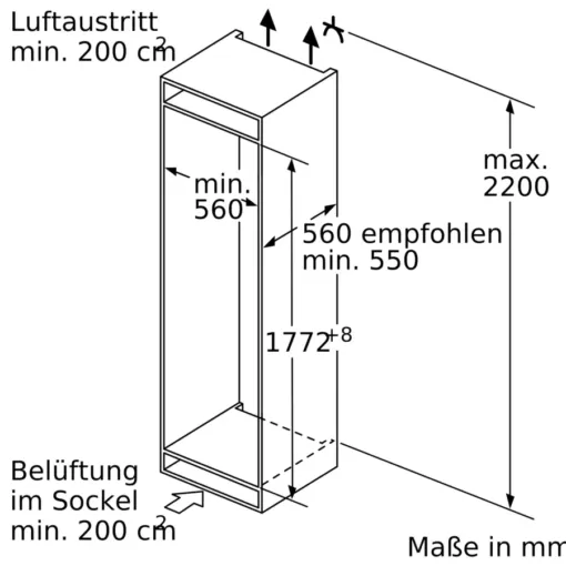 TỦ LẠNH ÂM SIEMENS GI81NACE0 IQ500
