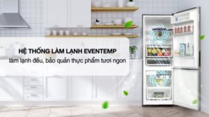 TỦ LẠNH ELECTROLUX NGĂN ĐÁ DƯỚI EBB3402K-A INVERTER ULTIMATETASTE 300 308L MÀU BẠC ( CÓ NGĂN ĐÔNG MỀM) - tu lanh electrolux ebb3402k a 308 lit inverter 5 1
