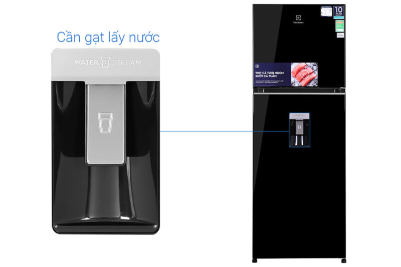 TỦ LẠNH ELECTROLUX NGĂN ĐÁ TRÊN 312 LÍT ETB3440K-H INVERTER ULTIMATETASTE 300 CÓ NGĂN ĐÔNG MỀM - ĐEN BÓNG - tu lanh electrolux etb3440kh 11 1620562661