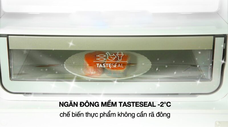TỦ LẠNH ELECTROLUX NGĂN ĐÁ DƯỚI EBB3402K-A INVERTER ULTIMATETASTE 300 308L MÀU BẠC ( CÓ NGĂN ĐÔNG MỀM)