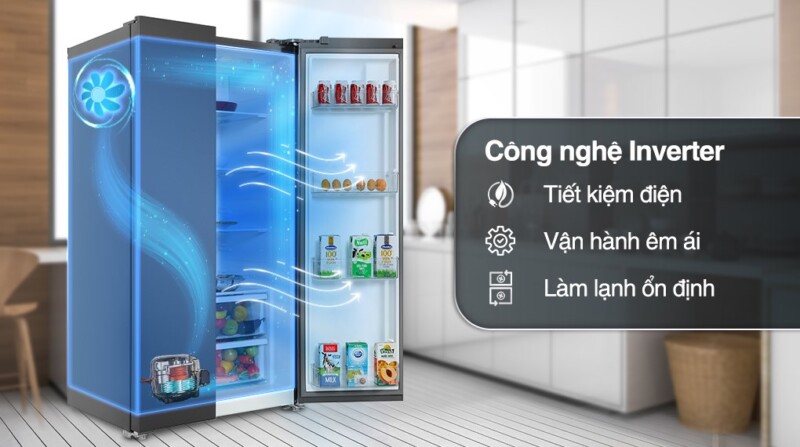 TỦ LẠNH SIDE BY SIDE ELECTROLUX 624 LÍT ESE6600A-AVN INVERTER ULTIMATETASTE 700 MÀU BẠC