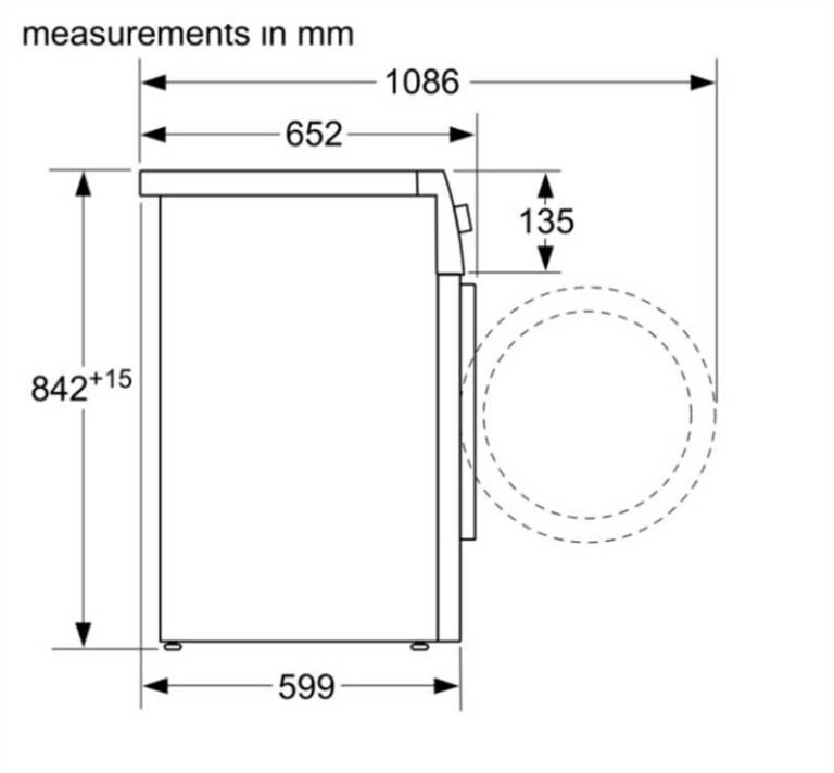 MÁY SẤY TỤ HƠI BƠM NHIỆT BOSHC HMH.WQG24200SG SERIES 6, 9KG