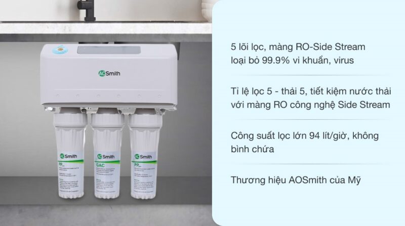 MÁY LỌC NƯỚC A. O. SMITH AR600-C-S-1