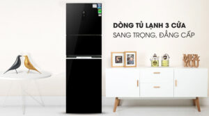 TỦ LẠNH ELECTROLUX 3 CÁNH 337 LÍT EME3700H-H INVERTER MÀU ĐEN BÓNG - vi vn electrolux eme3700h h 1