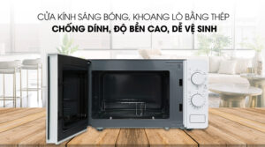 LÒ VI SÓNG ELECTROLUX ĐỂ BÀN TÍCH HỢP NƯỚNG 20L EMG20K38GWP MÀU TRẮNG - vi vn lò vi sóng chất liệu