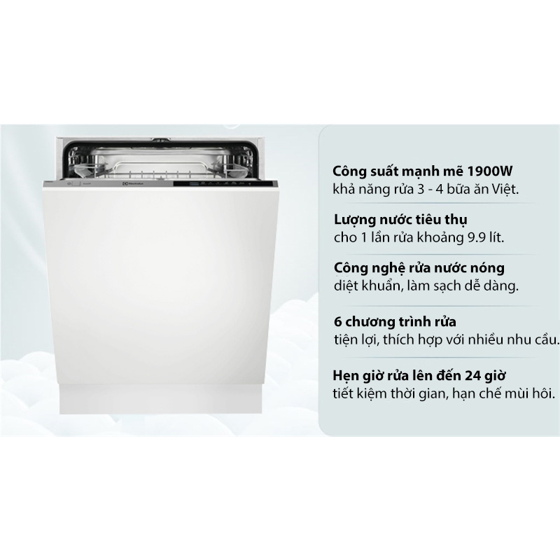 MÁY RỬA BÁT ÂM ELECTROLUX 60CM ESL5343LO