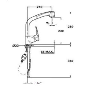 Vòi rửa Teka MB2 PULL OUT - voi mb2