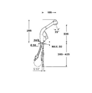 Vòi rửa Teka MC 10 PLUS - voi mc10plus