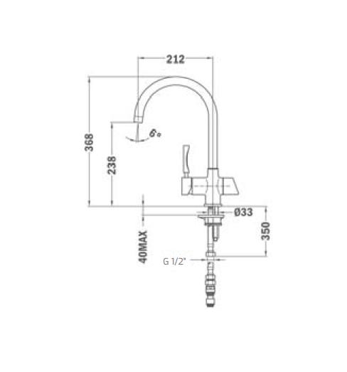 Vòi rửa Teka OS 201 - voi os201