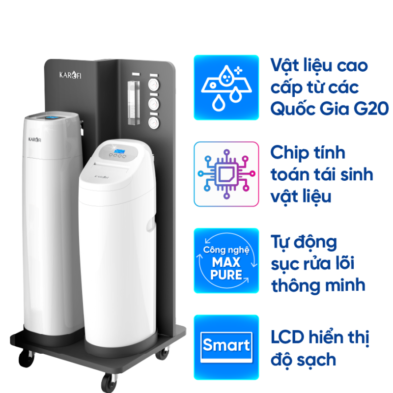 MÁY LỌC NƯỚC TỔNG TRUNG TÂM CAO CẤP KAROFI WHF E666+ PLUS