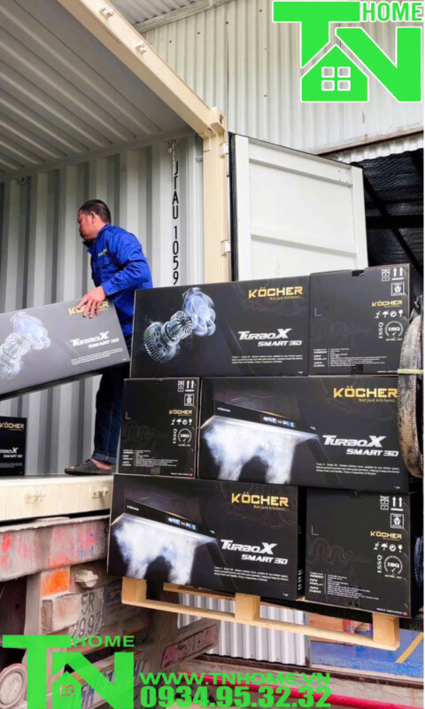 MÁY HÚT MÙI KOCHER TURBO 3D X3D-350D MÀU ĐEN