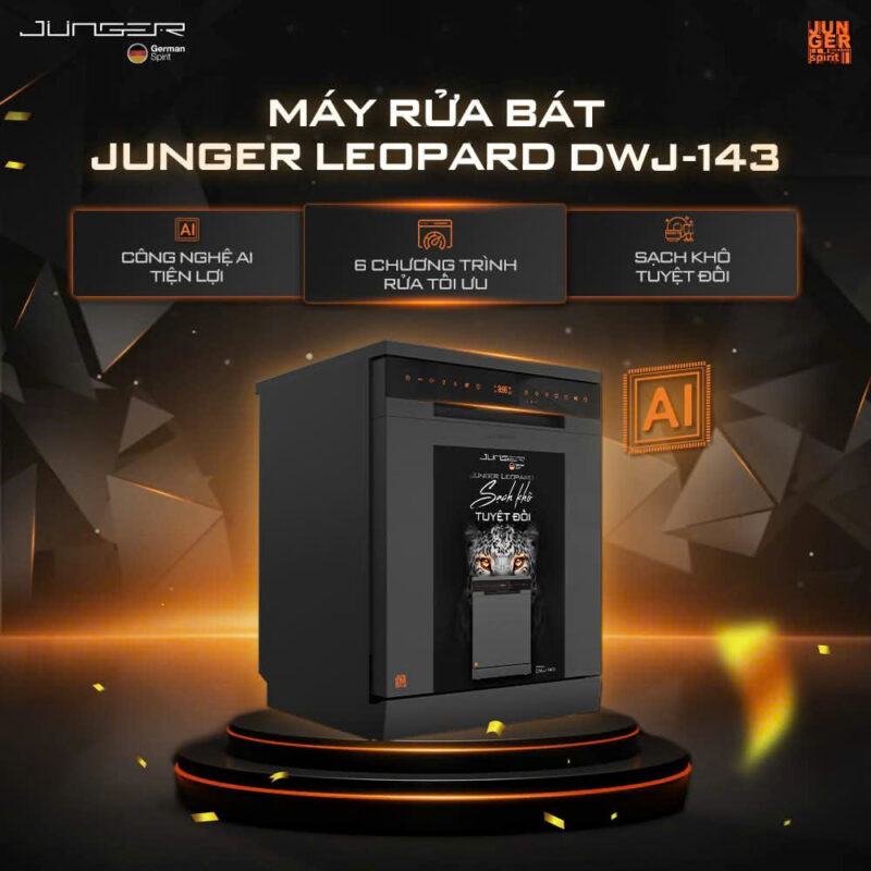 MÁY RỬA BÁT JUNGER LEOPARD DWJ-143