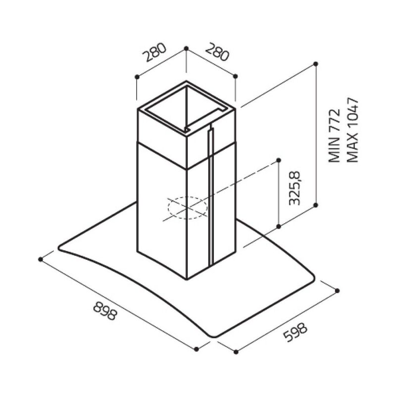 MÁY HÚT MÙI ĐẢO BẾP ELICA REEF ISLAND IX/A/90X60 -