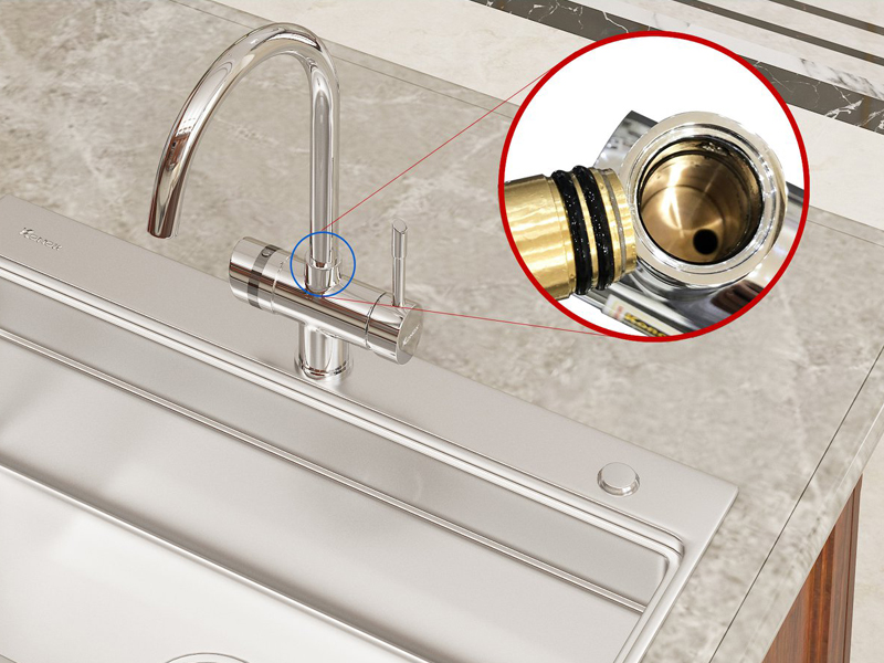 VÒI RỬA BÁT BA ĐƯỜNG NƯỚC KONOX TRIM-WATER GREY - 12 1