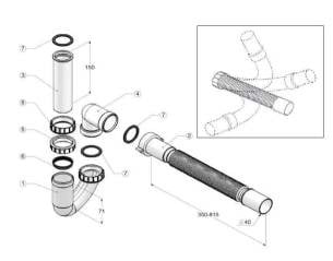 BỘ ỐNG XẢ REGINOX SYPHON M2008 HMH.R23471 - 3 2