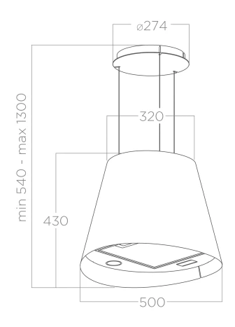 MÁY HÚT MÙI ÂM TỦ ELICA JUNO BL/F/50