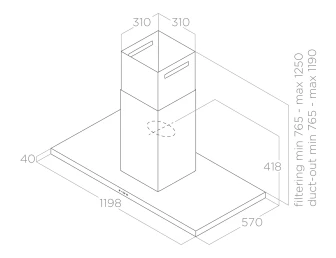 MÁY HÚT MÙI ĐẢO BẾP ELICA THIN ISLAND IX/A/120 - 336 resize thin island 120
