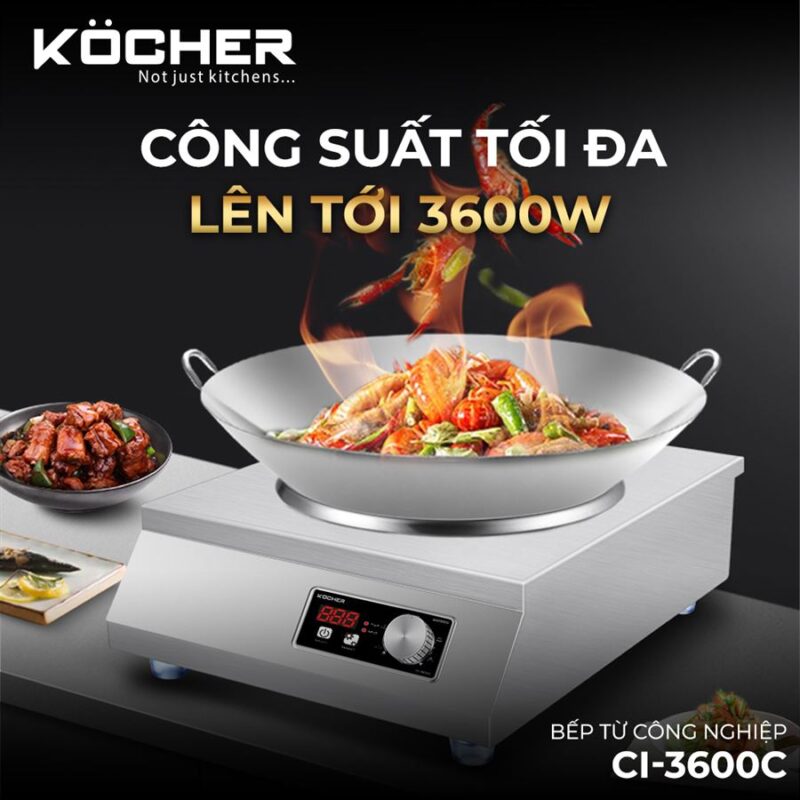 BẾP ĐIỆN TỪ CÔNG NGHIỆP KOCHER CI-3600C
