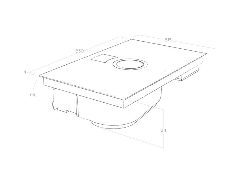 BẾP TÍCH HỢP HÚT MÙI ELICA NIKOLATESLA SWITCH BL/F/83