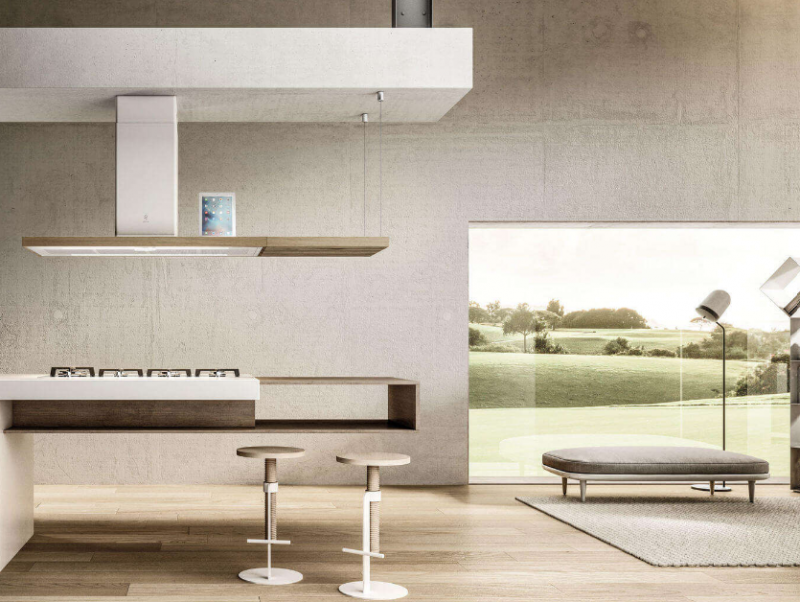 MÁY HÚT MÙI ĐẢO BẾP ELICA BIO ISLAND WH/A/120X53 ROVERE - 82 5392