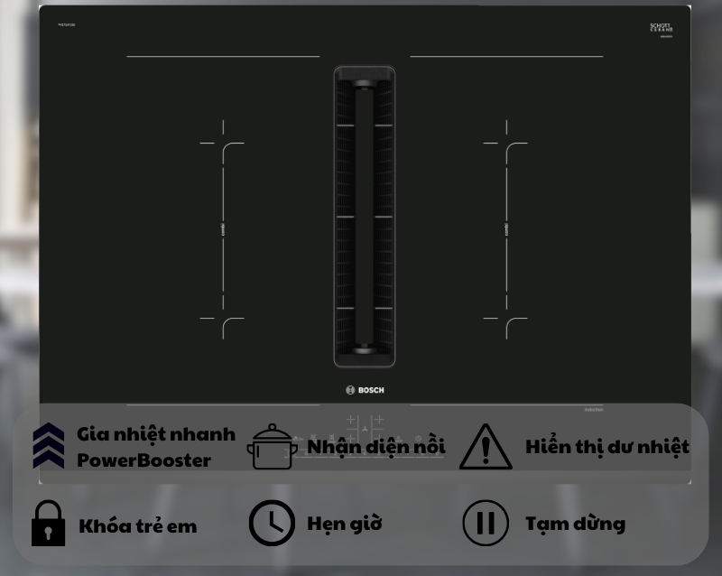 BẾP TỪ KẾT HỢP HÚT MÙI BOSCH HMH.PVQ731F15E SERIE 8