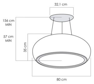 MÁY HÚT MÙI ÂM TỦ ELICA SEASHELL BL/F/80 - Hut mui elica SEASHELL 1