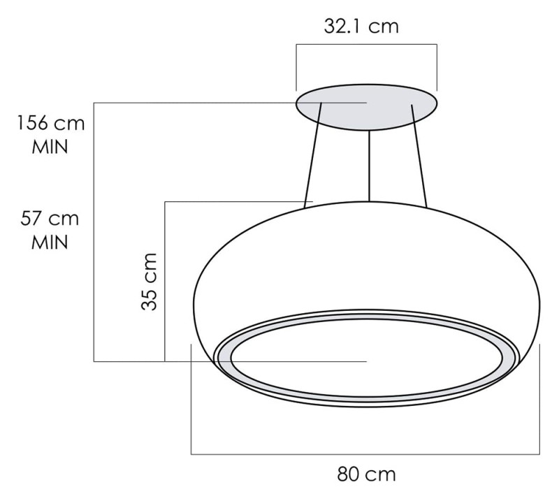 MÁY HÚT MÙI ÂM TỦ ELICA SEASHELL BL/F/80