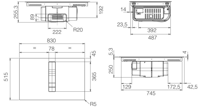 BẾP TÍCH HỢP HÚT MÙI ELICA NIKOLATESLA FIT XL BL/A/83