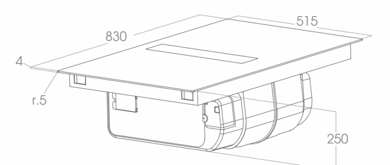 BẾP TÍCH HỢP HÚT MÙI ELICA NIKOLATESLA FIT XL BL/F PO/83