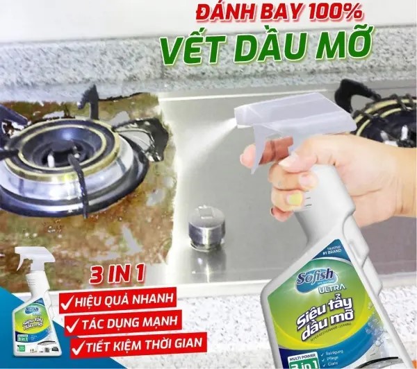 CHAI SIÊU TẨY DẦU MỠ KOCHER SOFISH ULTRA - Tay Mo Nha Bep Sofish Ultra 500ml 5