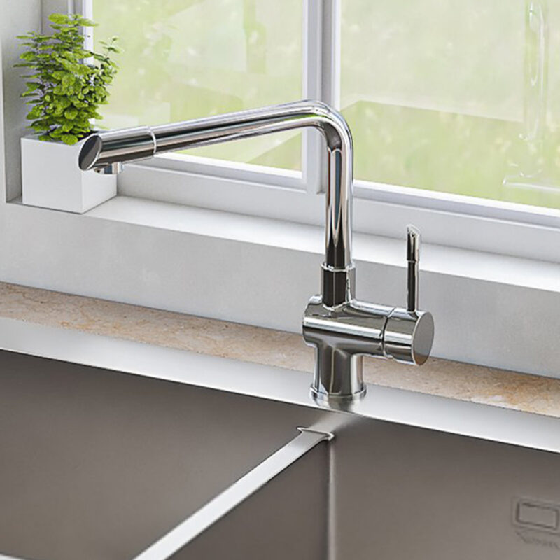 VÒI RỬA BÁT KONOX FELIX CHROME - Voi nuoc nong lanh Konox Felix Chrome 2