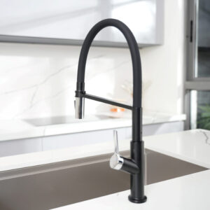 VÒI RỬA BÁT THÂN MỀM KONOX TEMA BLACK - Voi nuoc nong lanh Konox Tema Black