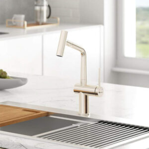 VÒI RỬA BÁT DÂY RÚT KONOX VOLTA NICKEL - Voi nuoc nong lanh Konox Volta Nickel 1