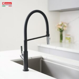 VÒI RỬA BÁT THÂN MỀM KONOX TEMA BLACK - Voi rua bat than mem Tema Black 2