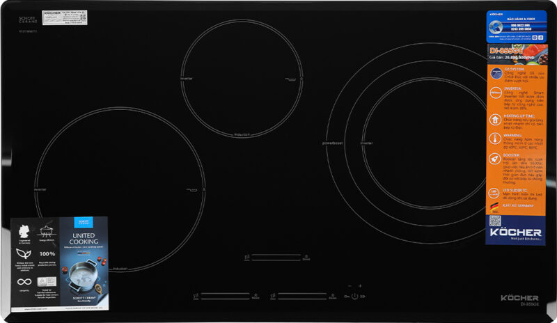 BẾP TỪ 3 VÙNG NẤU KOCHER DI-855GE