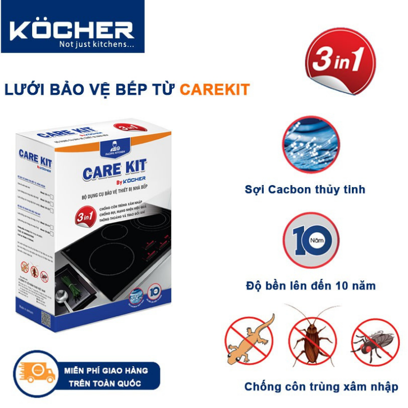 LƯỚI BẢO VỆ BẾP TỪ KOCHER CK-222 - bo luoi bao ve bep tu care kit 2