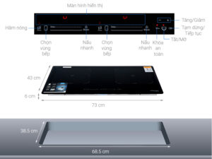 BẾP TỪ ĐÔI KOCHER DI-881GE - doi kocher di 881ge note