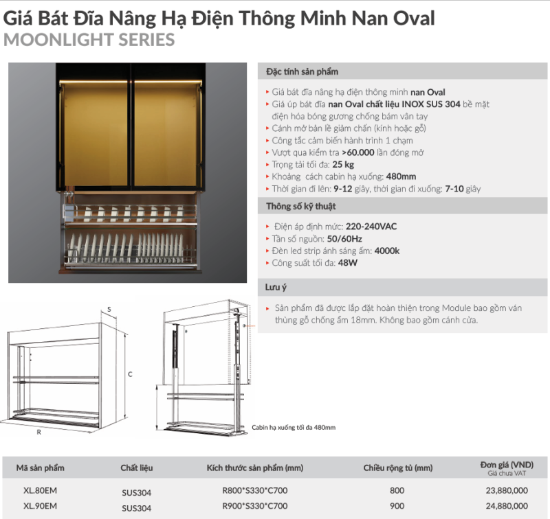 NÂNG HẠ ĐIỆN THÔNG MINH NAN OVAL GRANDX XL.80EM  - gia bat dia thong minh grandx xl 80em 4